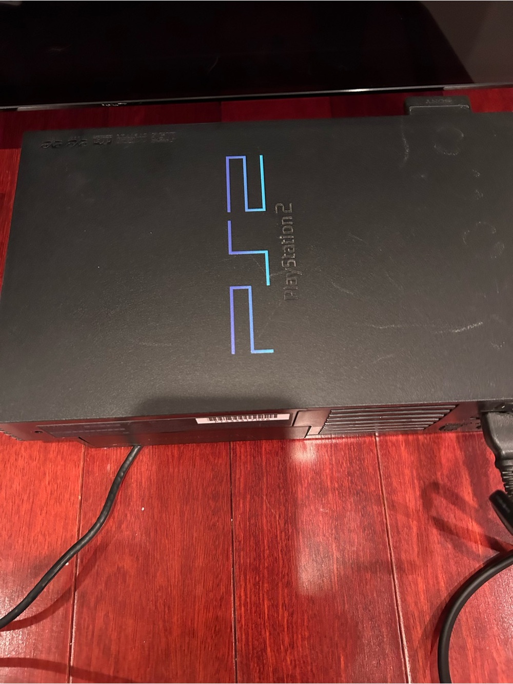 Sony PS2 Slimline Console in Black with Blue Logo